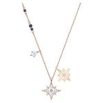 Swarovski Symbolic Star Pendant, Brilliant Swarovski Crystals, Kite-Shaped Crystal, Rose-Gold Tone Plated Metal, Swarovski Symbolic Collection