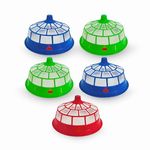 SNKM Food Cover Net Dome Plastic Round for Kitchen Table | Flies Mosquitoes Insect Proof Dining Tables Lid | Fruits, Vegetable Cover (Large, 30cm/12 Inch Multicolour, Combo Pack of 5)