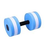 WINOMO Water Dumbbell Aqua Weight Aqua Dumbbells Water for Aerobics Weights Hand Women Exercise Dumbell EVA Water Barbell (Blue White)