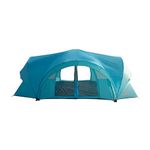 ASFANES 10-12 Person Camping Tent, 3-in-1 Tent: Single-Layer Breathable Tent; Double-Layer Waterproof Tent; Sunshade Canopy, Large Weatherproof Family Tent, 18 X 10 X 6.8 FT, Sky Blue