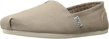 Skechers Women's BOBS Plush - Peace & Love Slip-Ons, Taupe, 9 M US