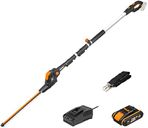 WORX Pole Hedge Trimmer, 20 V 45 cm Cordless Pole Hedge trimmer, Reach Up to 3.6 m, with Battery and Charger, PowerShare
