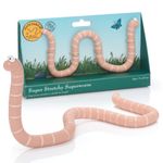 WOW! STUFF Julia Donaldson Stetchy Worm from Gruffalo and Friends | Official Superworm Super Stretchy Toy from The Axel Scheffler Childrens Books and Films, Orange, 20cm