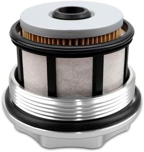 FD-4596 Fuel Filter Element and F81Z9G270BA Fuel Filter Cap Fit for Ford F250 F350 F450 F550 Super Duty and E350 E450 E550 Econoline 7.3L V8 Power Stroke