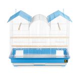 Prevue Hendryx Triple Roof Cockatiel Cage, Blue/White