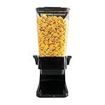 Drstarful Countertop Cereal Dispenser, 5.5Litre Large Dry Food Container Dispenser with Airtight Lid, Kids Friendly Single Candy Snack Dispenser for Home Kitchen Office Hotel Bar, Easy to Use, Black