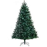 Christmas Tree World | 9ft Artificial Pre-lit Ultra Devonshire Fir | Natural and Realistic Look with Luxury Quality PVC Tips | Easy to Assemble and Take Down | 158cm Diameter | Warm White/Bright White