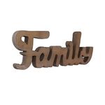 Sintosin Rustic Family Signs for Home Decor 15 inches, Hanging Rustic Distressed Wooden Farmhouse Family Wall Decor, Handmade Christmas Signs Decor for Living Room Shelf Bedroom