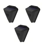 Lancoon 3 Pack Solar Power Bird Alarm Repellent IP55 Waterproof 360° Comprehensive Protection Multiple Sounds Loud Deter Birds from Your Property Suitable for Outdoor Garden Yard