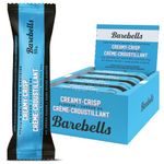 Barebells Protein Bars, Creamy Crisp - 12 Count, 1.94oz Bars with 20g of High Protein - Chocolate Protein Bar with 1g of Total Sugars - Perfect on The Go Protein Snack & Breakfast Bar