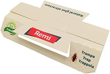 Remi Hogar Trampas para Cucarachas XL | Adhesivas con feromona Natural sin pesticidas | Totalmente ecológica para Eliminar cucarachas Profesional | Trampas Insectos Rastreros | Fácil instalación