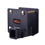 Towever 83803 Towever Trailer Hitch Receiver, RV Bumper Hitch Receiver 2 Inch for 4 x 4 Inches Square RV Bumper Rack Trailer Towing Purpose