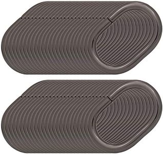 BIKICOCO 3/4'' Metal Oval Ring Buckle Loops Non Welded for Leather Purse Bags Handbag Straps, Gunmetal - Pack of 50