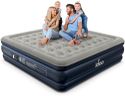 iDOO King Size Air Mattress with Built in Pump, 18" Raised Comfort Blow up Mattress King, Upgraded Inflatable Mattress for Guest Home, Temporary Air Bed with Storage Bag, colchon inflable, 750lbs Max