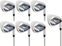 Lazrus Golf | Player-Friendly LH 4-PW, Pitching Wedge Set with Regular Flex & Steel Shaft | Premium Quality Golf Clubs for Men (Left Hand, 4-PW Iron Set)