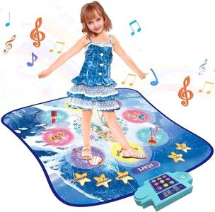 Kids Dance Mat-Frozen Toys for Girls,,Electronic Dance Pad ,6 Game Modes,Built-in Music,Light Up LED Kids Musical Mat Dance Floor Mat for Girls & Boys,Christmas Birthday Gift for Girls 3-12