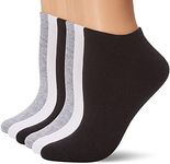 HUE Women's Cotton Liner Sport Socks, 6 Pair Pack