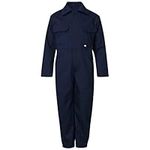 Fort - Tearaway Junior Coverall - Navy - 7-8 Years - Junior Kids Overall - Features Velcro Fastening -Secure Pockets - Durable - Kids Boiler Suit - Handy Overalls for Children