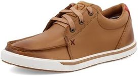 Twisted X Women's Kicks - Casual Sneakers Made with Hybrid Performance Leather, ecoTweed Lining, and Blended Rice Husk Outsole, Tan, 8 UK