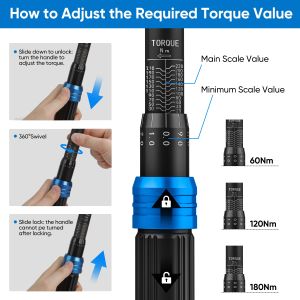KRETLAW 6-Piece Torque Wrench Set – Precision Tool Kit