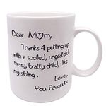 Funny Mom Mug- Funny Mothers Day Christmas Gifts for Mom Coffee Mug Fun Birthday Present For a Mother Unique Mothers Day Gag Gift Idea For Her From Daughter, Son Best Birthday Gifts for Mom White 11Oz