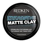 REDKEN Matte Clay, Styling Clay for a Flexible Bed-Head Hold, For Men and Women, Color-Safe Formula with UV Filters, 50 ml