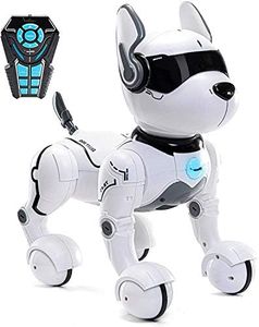 Remote Control Robot Dog Toy with Touch Function and Voice Control, Rc Dog Robots Toys for Kids 3,4,5,6,7,8,9,10 Year Old and up, Smart & Dancing Robot Toy, Imitates Animals Mini Pet Dog Robot