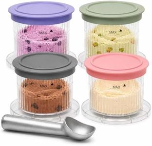 4 Packs Replacement Dessert Cups for Cuisinart Ice Cream Maker ICE-FD10