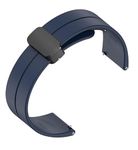 Spolife Watch Strap Silicone Belt Magnetic Clasp compatible with Boat Xtend // Fitbit Versa // Versa 2 // Versa SE // Versa Lite Smart Watch Strap Compatible All 23MM Watches (BLUE)