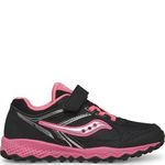 Saucony Alternative Closure Cohesion Tr14 Hiking Shoes for Unisex Children, Black-Pink, 22.0 cm