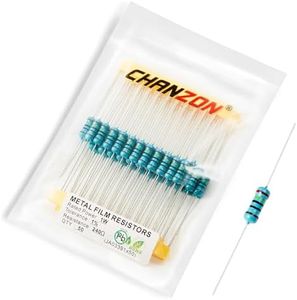 Chanzon 50pcs 1W 240Ω ohm Metal Film Fixed Resistor 0.01 ±1% Tolerance 240 R MF Through Hole Resistors Current Limiting Rohs Certificated
