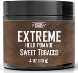 Viking Revolution - Pomade for Men - Firm Strong Hold & High Shine for Classic Styling - Water Based & Easy to Wash Out - Sweet Tobacco - 113g