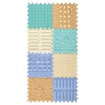 ORTO NATURE 8-Piece Sensory Massage Puzzle Play Mat – Interlocking Orthopedic Floor Tiles & Textured Sensory Mats for Kids & Adults (Soft Pastel)