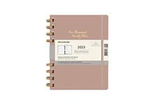 Moleskine Monthly Planner 2023, 12-Month Monthly Diary, Monthly Planner with Hard Cover, Size XL 21.6 x 27.9 cm, Colour Crush Almond