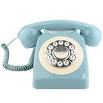 Sangyn Classic Retro Telephone Vintage Style Cord Phone with Push Button Old Fashioned Landline Desk Phone for Home Office Hotel and Bar