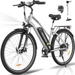 COLORWAY 28" Electric Bike, EBike with 36V 15Ah Removable Battery, Smart DISPLAY, Pedal Assist, 7-Speed, City Bike with 250W motor, Range up to 45-100km, Suitable for both men and women.