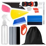 Car Window Tint Kit, Shackcom 11 Pcs Professional Vinyl Wrap Application Tool Kit for Window Film, Wallpaper, Car Wrapping and All Vinyl Wrap