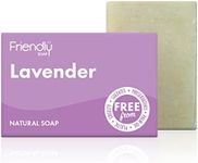 Friendly Soap - Tranquil Lavender Soap (95g), Plant-Based, Cruelty-Free, Made By Hand, No Preservatives or Sulphates, Sustainable