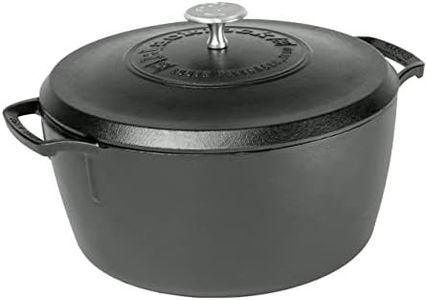 Lodge Blacklock Dutch Oven 5.5 Quart Cast Iron Dutch Oven, Black, BL02DO