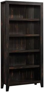 Sauder Dakota Pass 5-Shelf Bookcase, Char Pine Finish