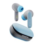 Boult Audio Newly Launched Z20 Pro, Truly Wireless Bluetooth Ear Buds with 60 Hours Playtime, 4 Mics Clear Calling, 45ms Low Latency, Rich Bass Drivers, TWS Earbuds Bluetooth Wireless (Powder Blue)