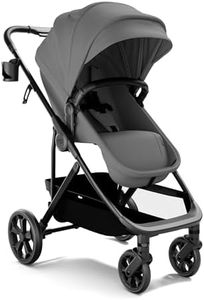 Mompush Wiz Pro 4-in-1 Baby Stroller with Bassinet Mode, Full-Size All-Terrain Premium Stroller from Newborn to Toddler, Snack Tray Included for Easy Feeding & Travel, Lay-Flat in Seconds