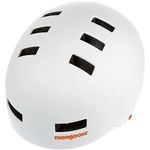 Mongoose Urban Youth/Adult Hardshell Helmet for Scooter, BMX, Cycling and Skateboarding, Mens and Womens, Kids 8+ Years Old, White/Orange, Large/60-62cm