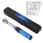 BULLTOOLS 1/4-inch Drive Dual-Direction Click Torque Wrench (20-200in.lb / 2.26-22.6Nm) 90-tooth High Accuracy Torque Wrench with Buckle