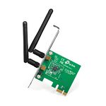 TP-Link TL-WN881ND 300 Mbps Wireless N PCI Express Adapter, PCIe Network Interface Card for Desktop, Low-Profile Bracket Included, Supports Windows 11/10/8.1/8/7 and Linux, Black