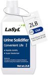 LaSyL Super Absorbent Powder - 100 Use, Solidify & Gel Urine in 1 Min, Deodorizer, Degradable - Easy to Port Waste Liquid - for Camping Portable Toilet, Urinals, Bedside Commodes, Pet Potty etc-2LB