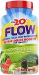 The20: Flow - Nitric Oxide Supplement - 60 Capsules - L-Citrulline from Organic Watermelon, Organic Spinach, and Organic Acerola Cherries - for Heart, Brain, and Overall Health - No Gluten