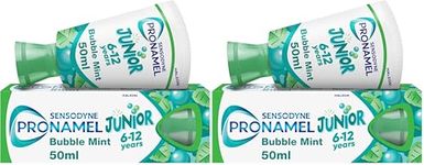Sensodyne Pronamel Junior 6-12 Years Toothpaste for Juniors, 2X Stronger Enamel Defence*, Bubble Mint Flavour, 50 ml *Protection from Sugar acids vs Your Mouth’s Natural defences. (Pack of 2)