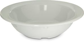 Carlisle FoodService Products Dallas Ware Plastic Fruit Bowl, Melamine Bowl for Restaurants, Hospitals, 4.75 Ounces, White, (Pack of 48)