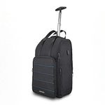 Assembly Laptop Trolley Bag with Wheels - Laptop Roller Case for office travel | One day travel backpack with wheels for Men & Women- 30 Liters